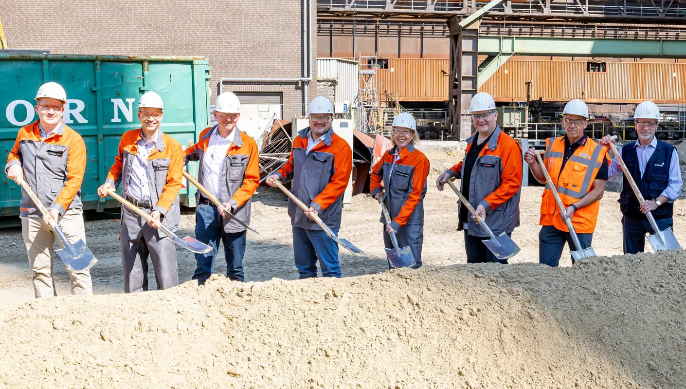 Start of the construction phase for walking beam furnace 7 in the hot rolling mill
